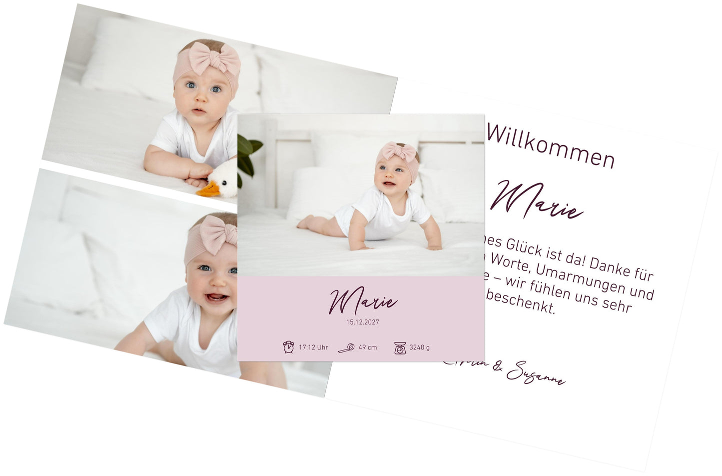 Familien Fotoleinwand Querformat Keine Veredlung dünner Rahmen minimalistisches Design - Stilvolle Wanddekoration