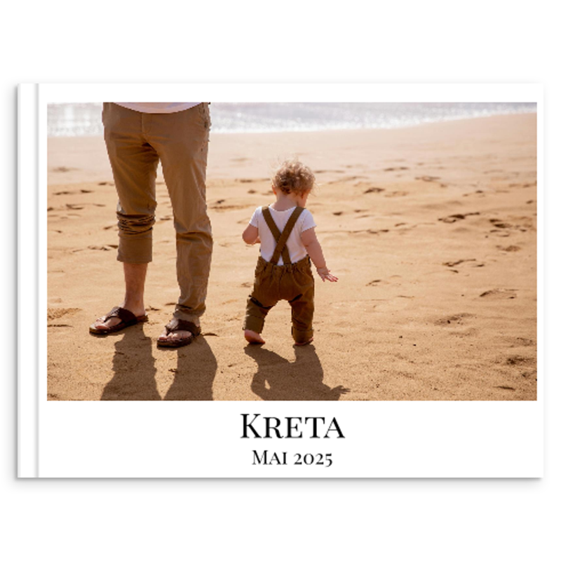 Hardcover Fotobuch 28x21 cm für Babyfotos und Kinderfotos - Frontseite
