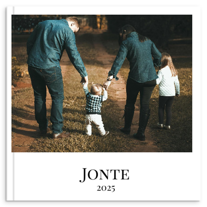 Hardcover Fotobuch 28x28 cm für Babyfotos und Kinderfotos - Frontseite