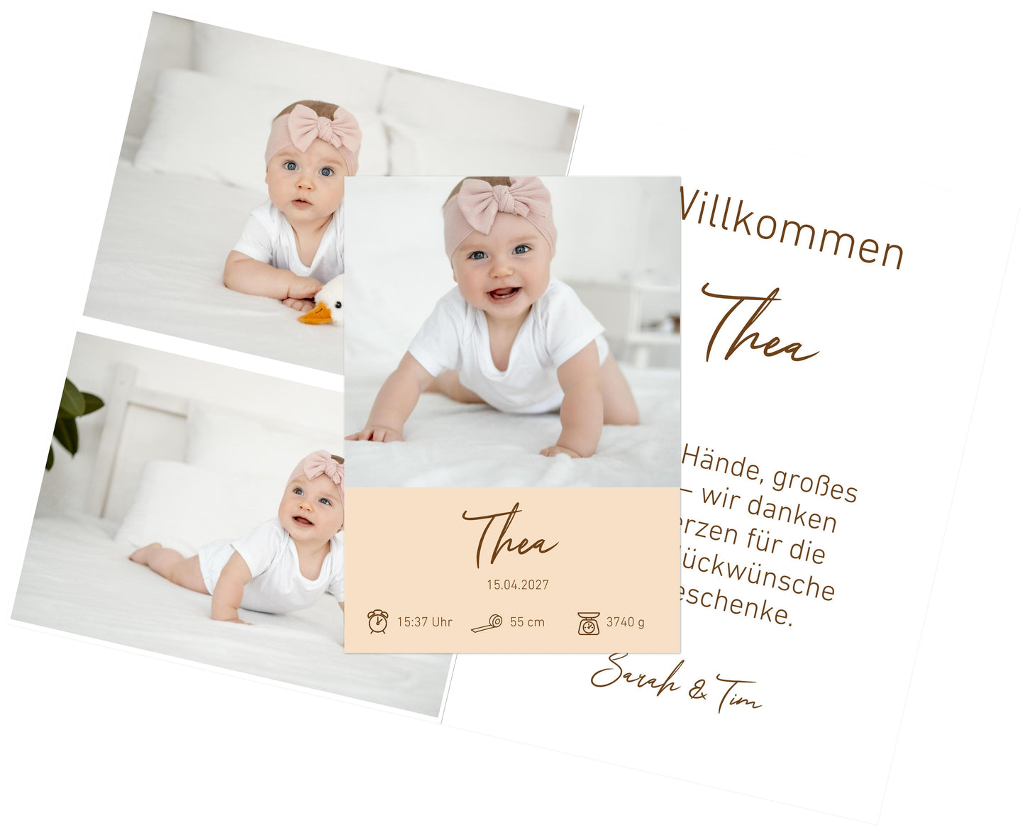 Familien Fotoleinwand Querformat Keine Veredlung dünner Rahmen minimalistisches Design - Stilvolle Wanddekoration