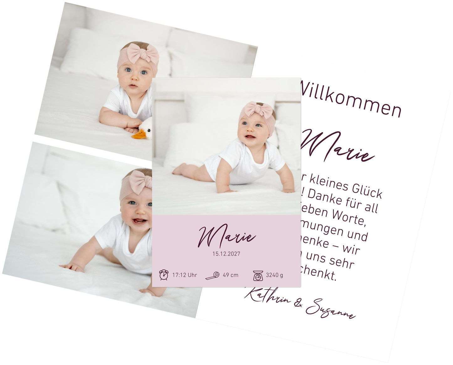 Familien Fotoleinwand Querformat Keine Veredlung dünner Rahmen minimalistisches Design - Stilvolle Wanddekoration