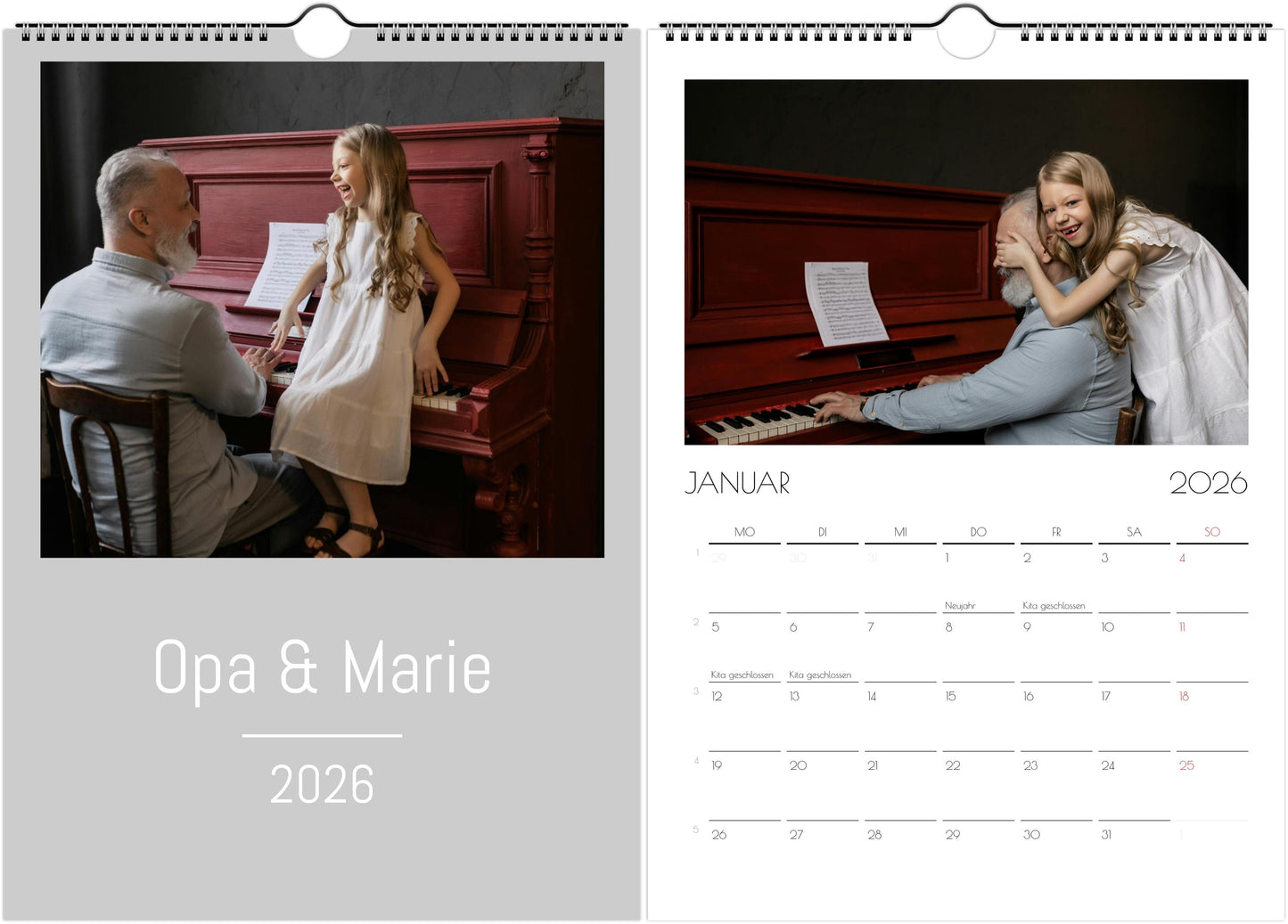 Ein Jahr voller Liebe – Fotokalender für Oma & Opa