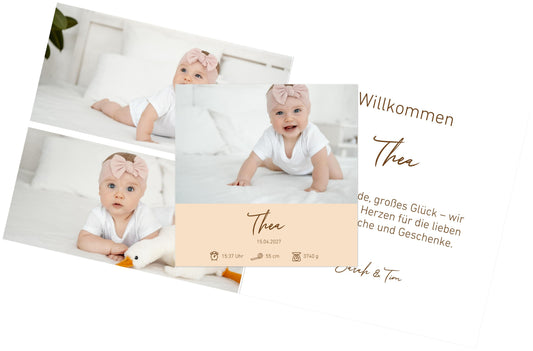 Familien Fotoleinwand Querformat Keine Veredlung dünner Rahmen minimalistisches Design - Stilvolle Wanddekoration