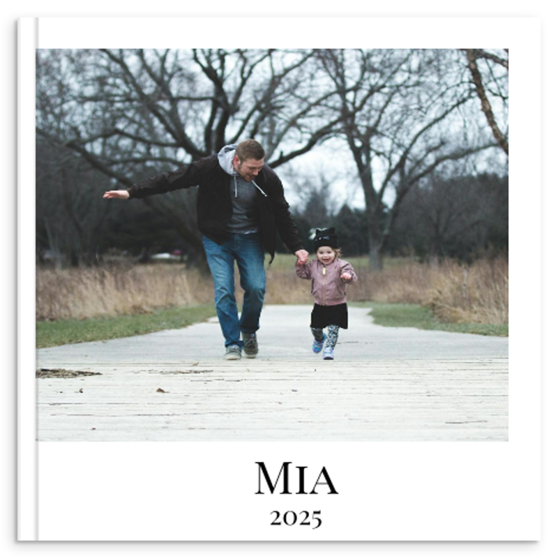 Hardcover Fotobuch 20x20 cm für Babyfotos und Kinderfotos - Frontseite