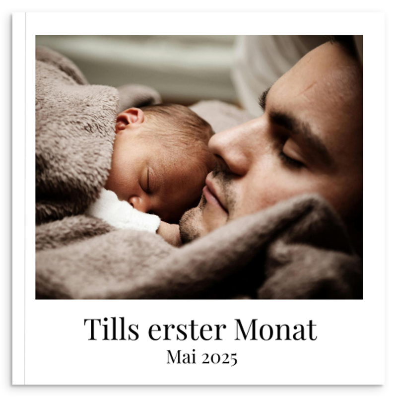 Softcover Fotobuch 20x20 cm für Babyfotos und Kinderfotos - Frontseite