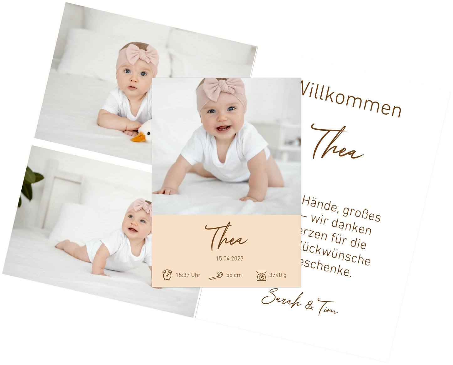 Familien Fotoleinwand Querformat Keine Veredlung dünner Rahmen minimalistisches Design - Stilvolle Wanddekoration