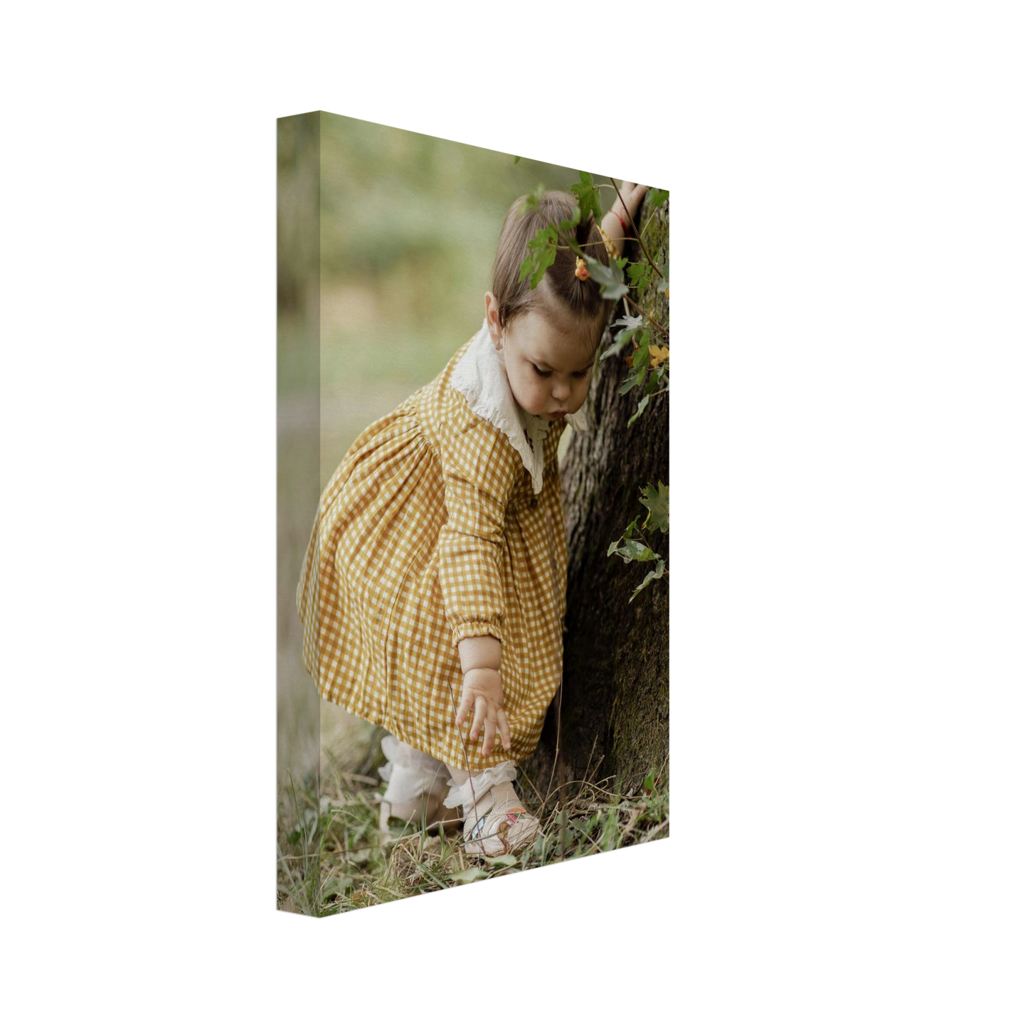 Baby Fotoleinwand Hochformat 20x30cm dicker Rahmen minimalistisches Design - Kompakte Größe für Bildergalerien